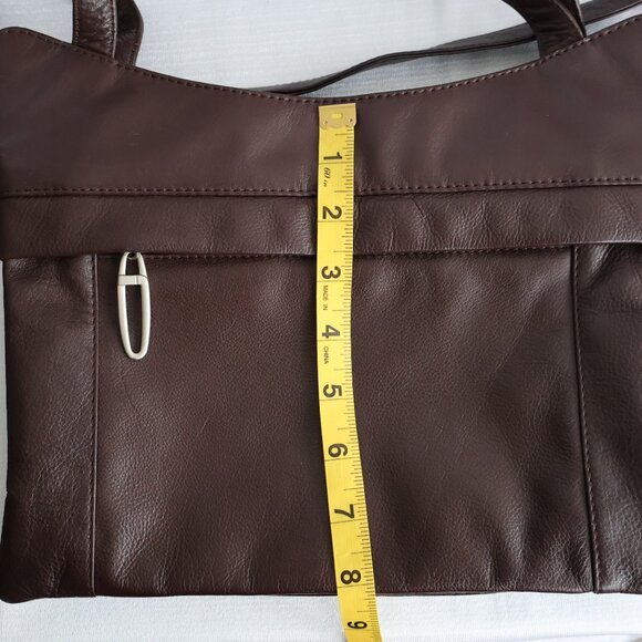 Dark Brown Bag - Genuine Leather - Shoulder Bag - Picture 13 of 16